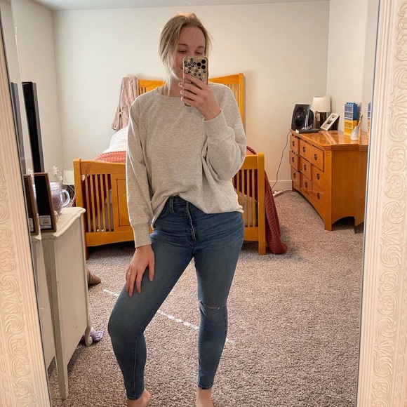 Aerie raw hem crew - Picture 3 of 4